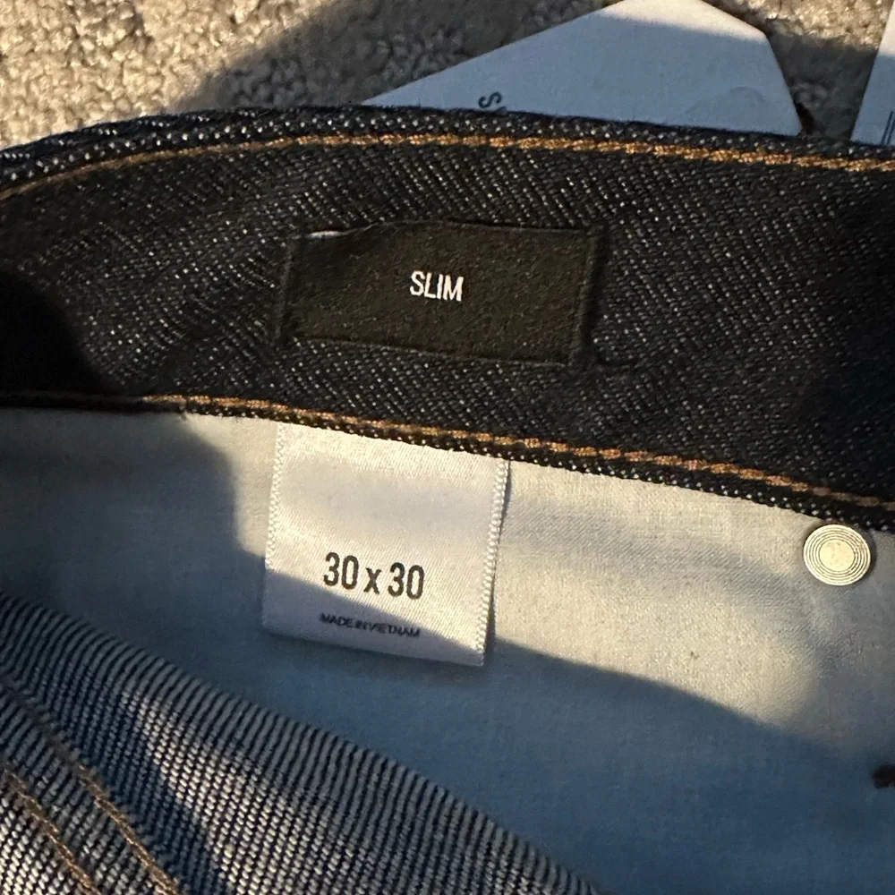 NEW Mens Express Selvedge Denim Jeans Slim Indigo Wash size 30x30